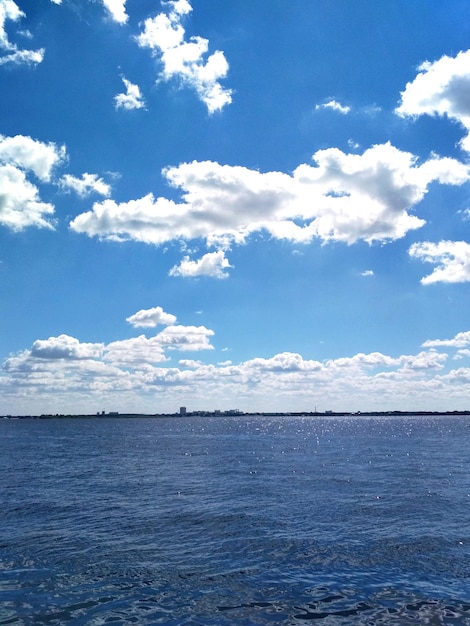 Saratov Volga river blue water sky summer nature photo