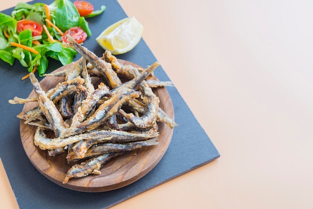 Sardines fried (typical spanish tapa), pescaito frito