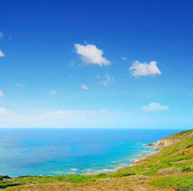 Sardinian coastline on a clear day Italy