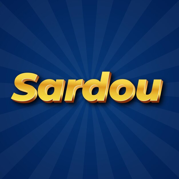 Sardou text effect gold jpg attractive background card photo