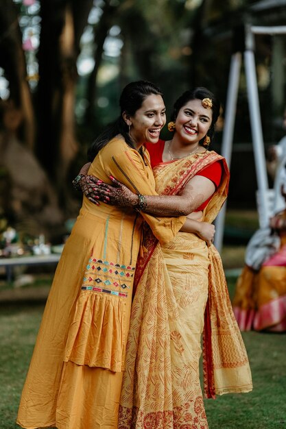 Premium Photo  Saree day celebration embracing the timeless elegance 