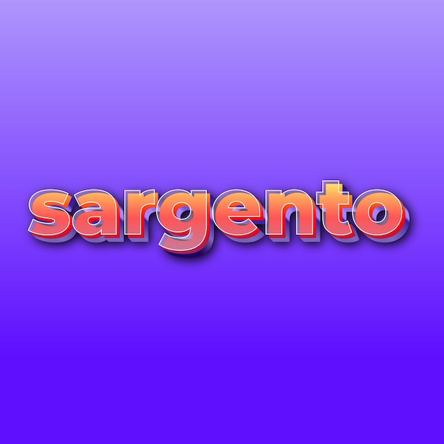 sargentoText effect JPG gradient purple background card photo