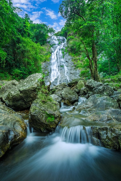 Sarika Waterfall is located in Khao Yai National Park