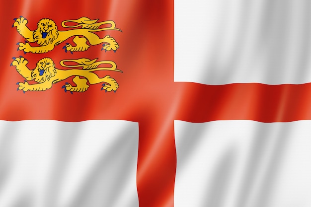 Sark island flag, UK