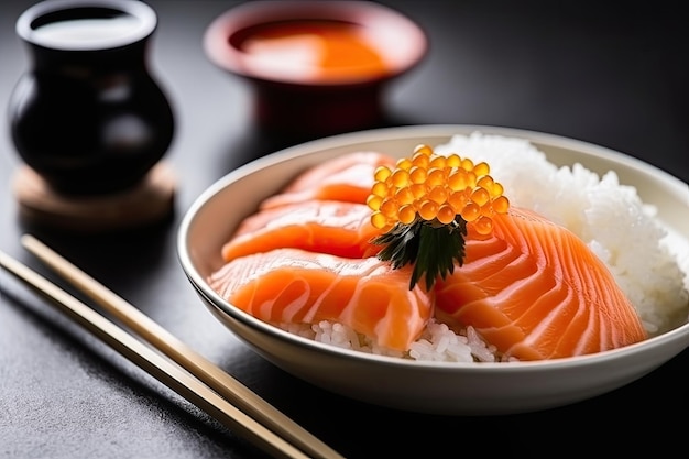 Sashimi met rijst Generatieve AI