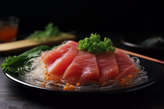 Sashimi tonijnnoedels Genereer Ai