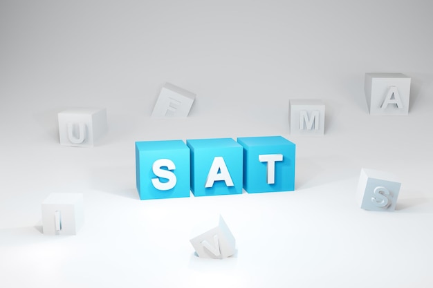 SAT Exam cube concept, SAT Test Preparation