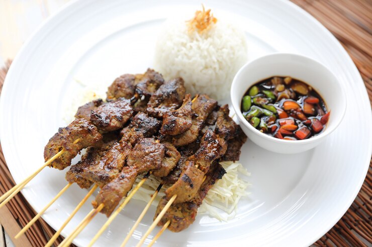 테이트 kambing, 인도네시아어 양 satay