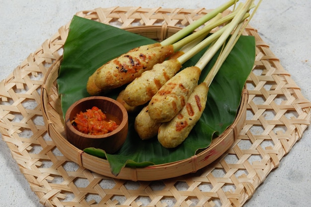 sate lilit traditional Indonesian Balinese Culinary