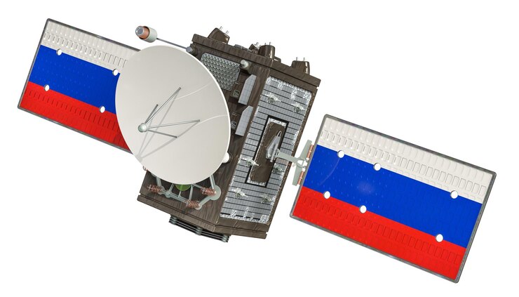 Фотография спутник россии 3d рендеринг
