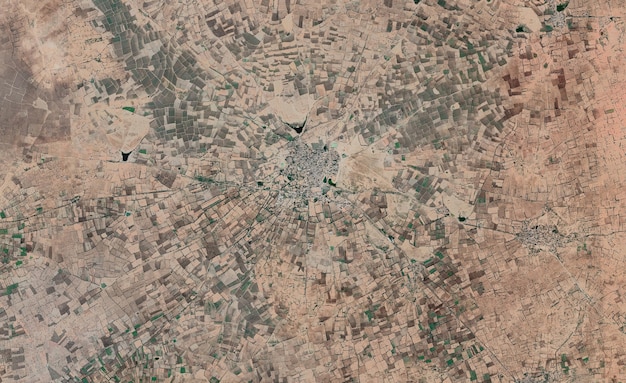 satellite top view texture over india