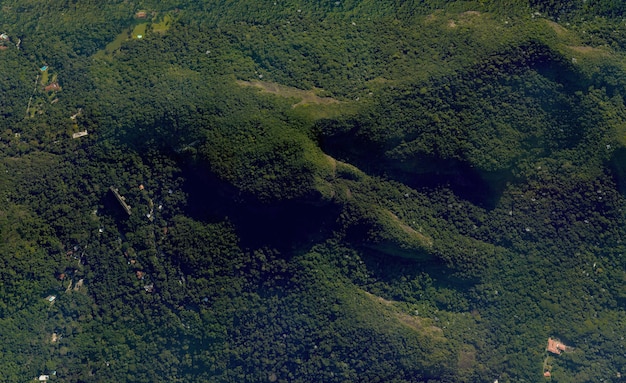 Texture vista dall'alto satellitare su rio de janeiro