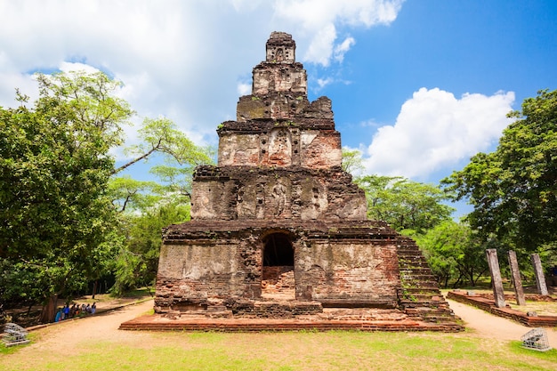 Sathmahal or Satmahal Prasadaya is a Seven Storied Palace in the ancient city of Polonnaruwa, Sri Lanka