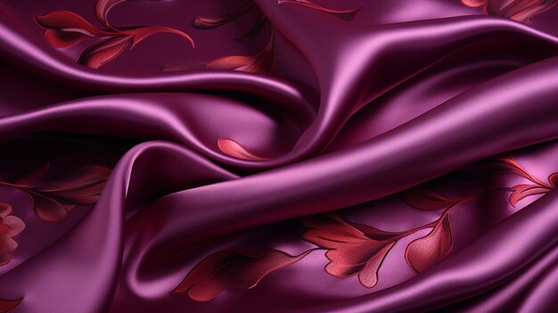 Premium AI Image | Satin Brocade Fabric Background