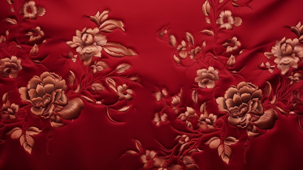 Premium AI Image | Satin Brocade Fabric Background