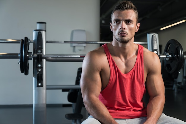 Satisfied Man At Gym