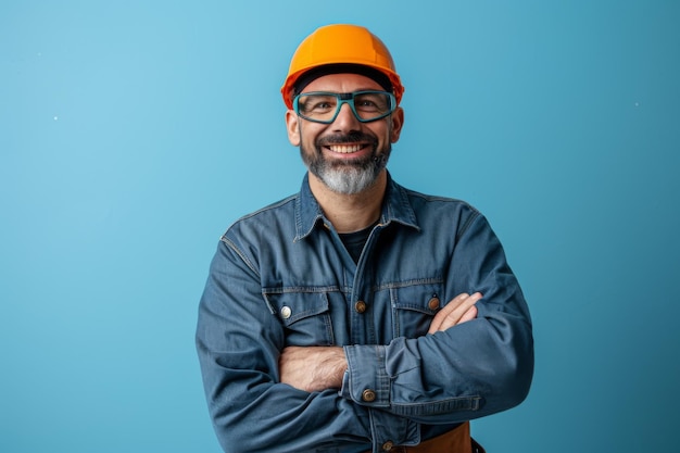 Satisfied Plumber in Studio