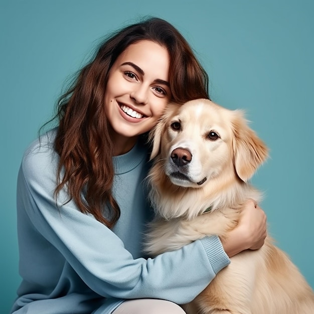 Satisfied Young Woman Smiling in Full Body Shot