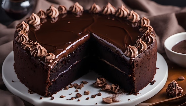 Satisfying Brownie Cake Elegance