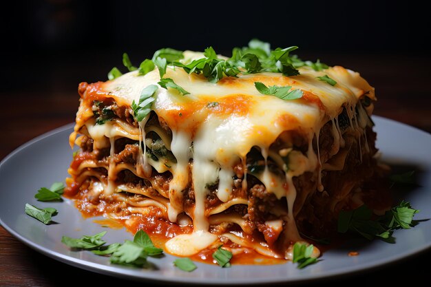 satisfying homemade lasagna
