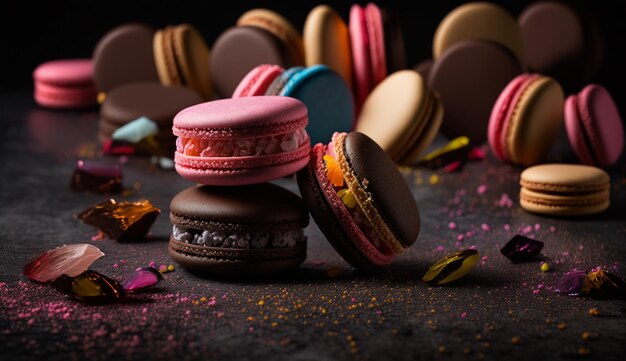 Satisfying macarons with filling to the brim