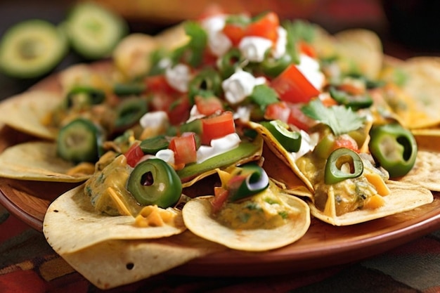 Satisfying Mexican Appetizer Nachos with Zesty Jalapenos