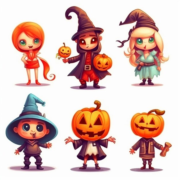 Foto saturday morning cartoons stijl halloween embleem ontwerpen