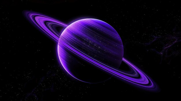 Photo saturn the enigmatic giant of the solar system floating in the vast expanse of space