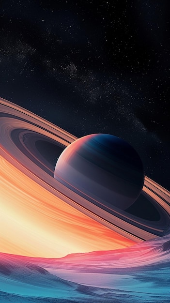 Saturn new iphone mashup wallpaper