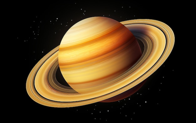 Photo saturn planet isolated on transparent background