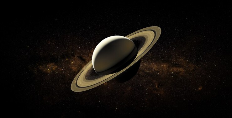 Photo saturn in the space