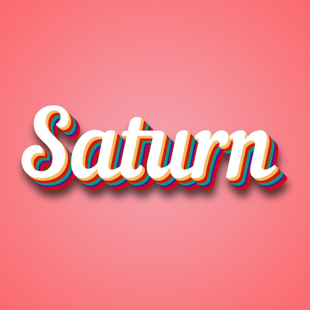 Saturn Text Effect Photo Image Cool