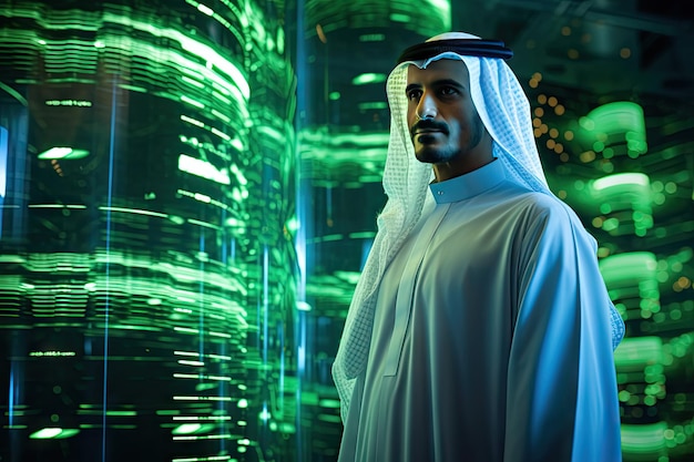 A Saudi man in renewable energy