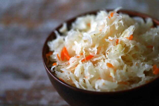 Photo sauerkraut in a bowl