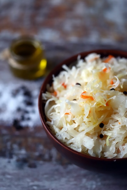 Sauerkraut in a bowl