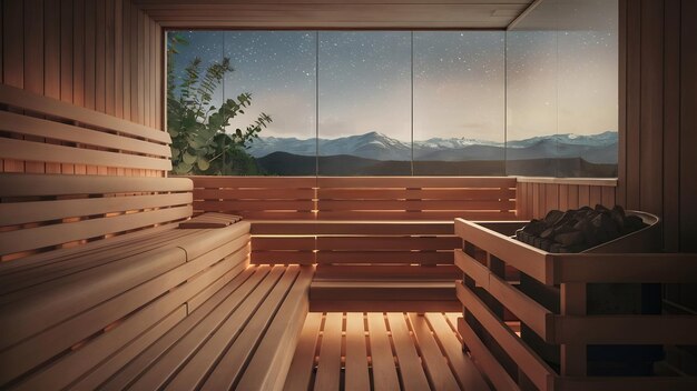 Sauna can clean your body and your mind