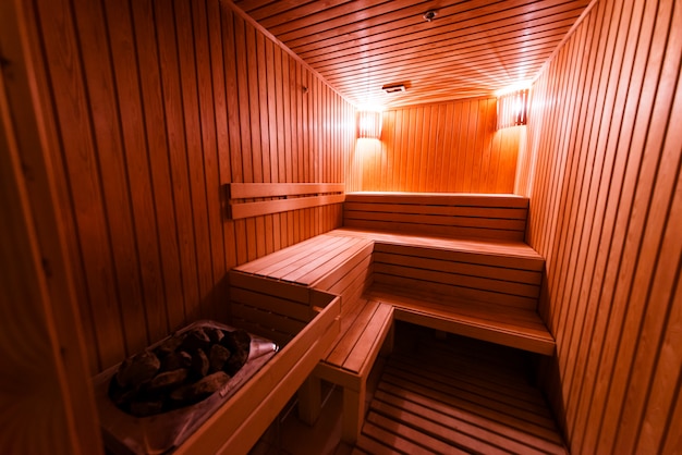 Sauna design from wood.