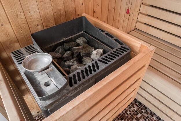 Photo sauna electric heater