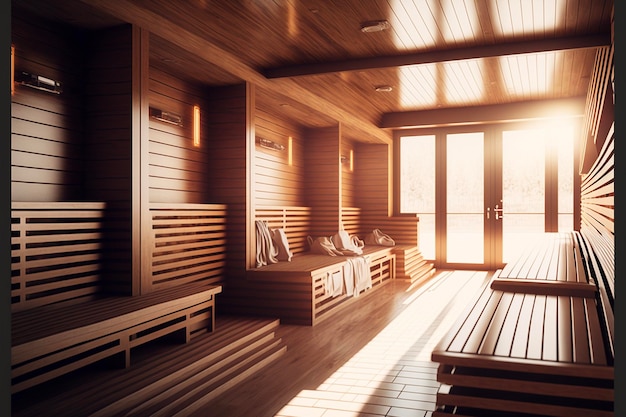 Photo sauna interior design