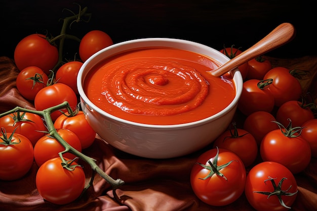 saus gemaakt van tomaten