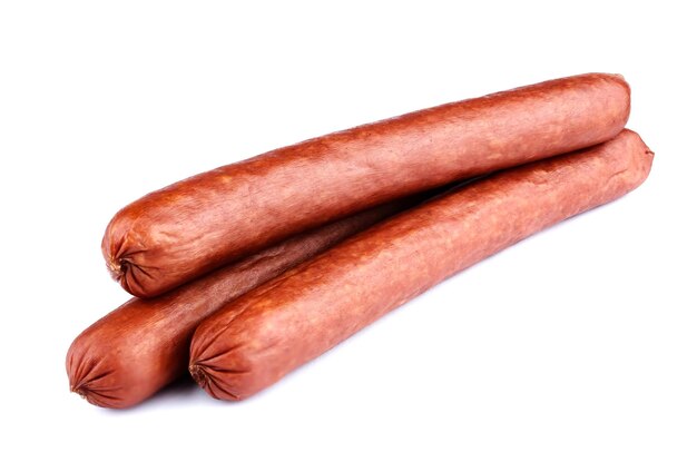 Sausage isolated on the white background