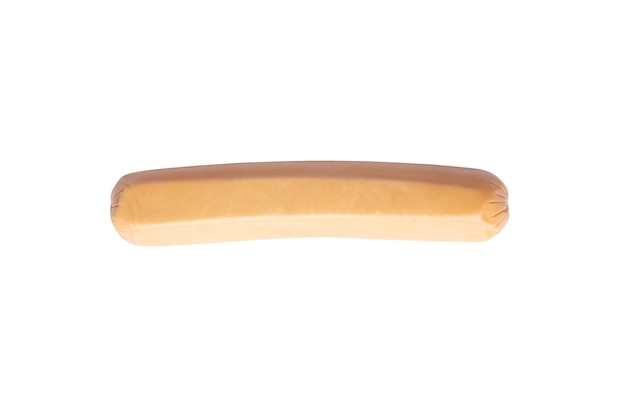 Sausage in isolated with clipping path.Hot dog in isolated.