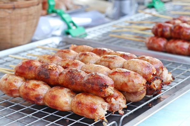 sausages at street food