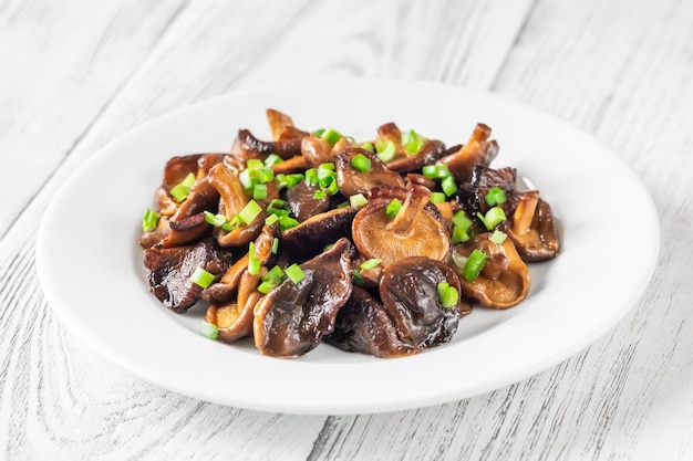 Sauteed shiitake mushrooms