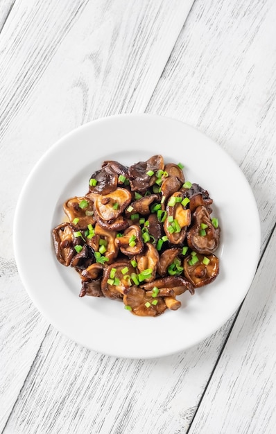 Sauteed shiitake mushrooms