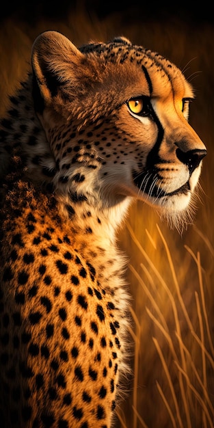 Savanna Majesty CloseUp of a Cheetah