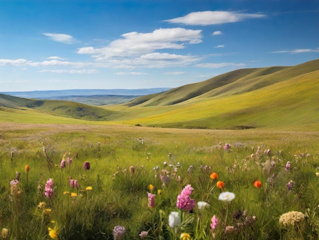 Savanne lente natuur landschap