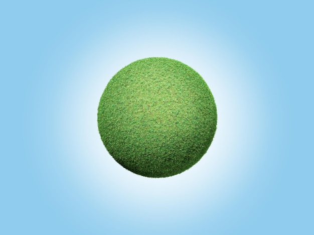 Save the Earth globe grass ball