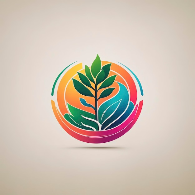 Save the planet concept vector logo