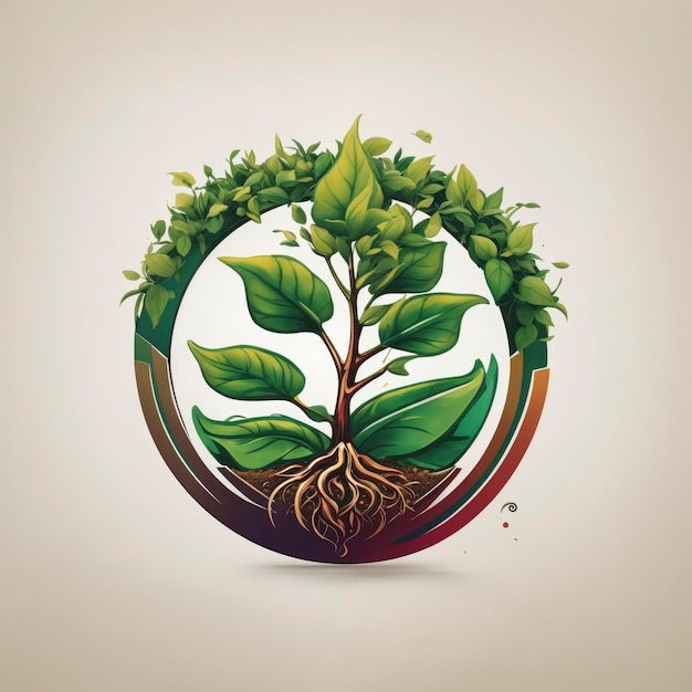 Save the planet concept vector logo